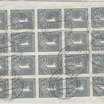 BRD - 1 Pfg. Ziffer Ergänzungswert 20er-Block Brief Unterkochen - Jena 1961