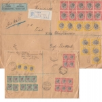 Tanganjika Mandated Territory - 20x15 C. Georg V. u.a. Luftpost Einschreibebrief
