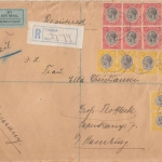 Tanganjika Mandated Territory - 20x15 C. Georg V. u.a. Luftpost Einschreibebrief