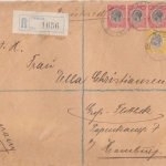 Tanganjika Mandated Territory - 7x15 C. Georg V. ua. Einschreibebrief Tanga 1931