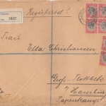 Tanganjika Mandated Territory - 10x15 C. Georg V. Einschreibebrief Tanga 1930