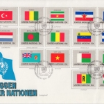 UNO New York - Flaggen der Nationen Satz (16 Werte) Schmuck-FDC 1980