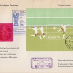 Brasilien - Lufthansa Sonderflug Fussball-WM Blockausgabe Rio - München 1974