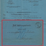 DR - Suhl 1880 Postzustellurkunde n. Schleusingen - mit Inhalt