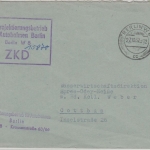 DDR - ZKD VE Projektierungsbetrieb f. Autobahnen Brief Berlin - Cottbus 1962