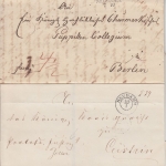Preussen - Neudamm 7/10 (1831) L2 Francobrief Bärfelde - Berlin - mit Inhalt