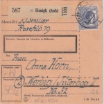 All.Bes./Kontrollrat - 80 Pfg. Arbeiter Paketkarte Elsnigk Werbig/Jüterbog 1947