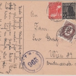 All.Bes./Kontrollrat - Hummel ü. Hofgeismar 1948 Karte n. Österreich Nachporto