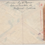 Dt. Bes. Serbien - 2x1+2 Din. König Peter Zensurbrief Belgrad - Berlin 1942