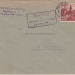 Gen.Gouv. Polen - Rytwiany ü. Jedrzejow (Distr. Radom) landpoststelle Brief 1941