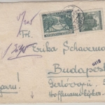 Böhmen & Mähren - 5 K. ua. Freimarken Zensurbrief n. UNGARN Prag - Budapest 1941