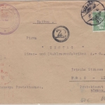 Böhmen & Mähren - Drucksache a.d. TÜRKEI (!) Istanbul Prag 1942 OKW-Zensur + "R"