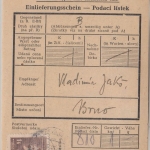Böhmen & Mähren - 1 K. AH Einlieferungsschein f. Paket n. Brünn - Prag 22.3.45