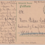 Bayern - 5 Pfg. Ganzsache München - Wilhelmshaven/SMS Lübeck 1911