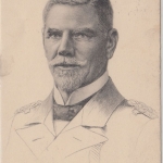 DR - Marine Admiral Graf v. Spee Portraitkarte gelaufen Meran 1915