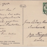 DR - Marine Admiral Graf v. Spee Portraitkarte gelaufen Meran 1915