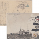 DR - MSP No. 83 SMS Kaiserin AK SMS Preussen n. Berlin 1916