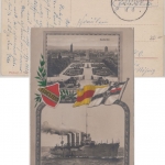 DR - MSP No. 83 SMS Kaiserin AK SMS Karlsruhe n. Berlin 1916