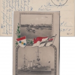 DR - MSP No. 83 SMS Kaiserin AK SMS Mainz n. Berlin 1916