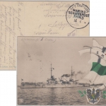 DR - MSP No. 83 SMS Kaiserin AK SMS Rheinland n. Berlin 1916