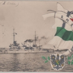 DR - MSP No. 83 SMS Kaiserin AK SMS Rheinland n. Berlin 1916