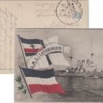 DR - MSP No. 83 SMS Kaiserin AK SMS Lothringen n. Berlin 1916