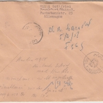 Berlin - 40+50 Pfg Stadtbilder II Einschreibebrief n. MAROKKO FFM-Rödelheim 1958