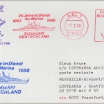 BRD - Bundesmarine Schulschiff Deutschland AFS Zuleitung LH-Erstflug FFM 1988