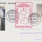 BRD 60 Pfg. Wofa Bogenecke FORMNUMMER Luftpostkarte Münster 1989
