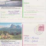 BRD - 50+60 Pfg. B&S Bilgganzsachen Südtirol ! beide gebraucht 1984/1999