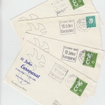BRD - 10 Jahre Europarat 1949-1959 Masch.-SST Bonn München Frankfurt Hamburg
