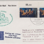 Berlin - LH-Erstflug A300 Frankfurt - Leningrad Zuleitung Berlin 1988