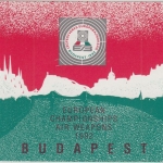 Ungarn Luftdruck Schieß-EM Budapest 1992 Sonderkarte m. Teinehmer-Unterschriften