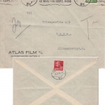 Norwegen - 10 Ö. Wappenlöwe unterfrankierter Ortsbrief Oslo 1938 20 Ö. Nachporto