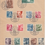FZ/Rheinl.-Pfalz - Freimarken I Satz Blatt SST 800 J. Matthiaskirche Trier 1948