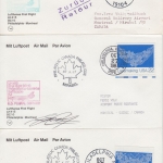 USA/Canada - Lufthansa Firstflight Philadelphia Montreal v.v. 1987 5 Belege