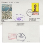 Thailand - Lufthansa Firstflight Bangkok - Sydney 1988 austr. Lagergebühr
