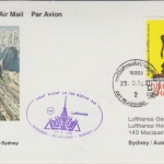 Thailand - Lufthansa Firstflight Bangkok - Sydney 1988 austr. Lagergebühr