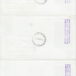 Aitutaki - Lufthansa (Firstflight) Auckland Frankfurt a/M 1987 3x Zuleitungspost