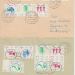 DDR - Olympiade Tokio 1964 Zusammendrucke 12 Briefe diverse Orte 1964