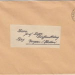 Schweiz - 10 Rp Tell Perfin "B&Co.E" Drucksache Einsiedeln - Engen (Baden) 1924