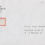 BRD - 3x200 Pfg. Frauen Einschreibebrief Rückschein Zwickau - München 1991