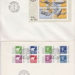 Norwegen - 1980/87 6 Briefe/Schmuckumschläge (darunter 5 FDC) Blöcke/MH-Blätter