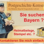 Bayern - 10 Pfg. Wappen Wz. 3 Luxusbriefstück glasklarer K1 Waldmohr 13.9.84