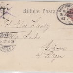 DR - Deutsche Seepost Linie Hamburg Südamerika AK Leixoes PORTUGAL - Göhren 1901