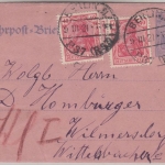 DR - 60 Pfg. Germania + Zusatz Rohrpostbrief Berlin N - 9.3.21