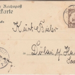 Kamerun - 3 Pfg. Schiffszeichnung sw-AK (Bellstadt) Duala - Döblau 1903