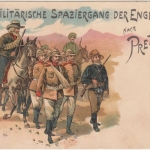 Südafrika - Prätoria Burenkrieg Propaganda-Spottkarte Farblitho ungelaufen 1899