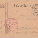 DR - Kampfgeschwader VII Kampfstaffel 40 Briefstempel Feldpostkarte 1916