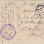 Frankreich Dun sur Meuse Zerstörte Ortsansicht Feldpostkarte Querverbindung 1916